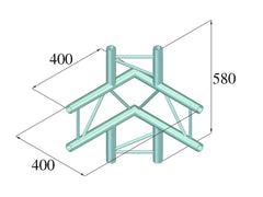 Alutruss Decolock Dq2-Pac44V 4-Wege-Ecke