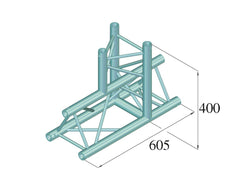 Alutruss Decolock Dq3-Spat37 Pièce en T 3 voies 90 ? BK