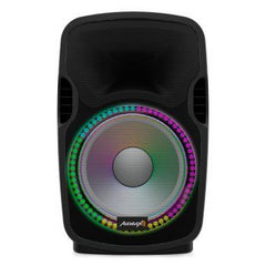 Audibax Party 12 Lautsprecher Bluetooth 500 W 12 Zoll inkl. Ständer und Mikrofon