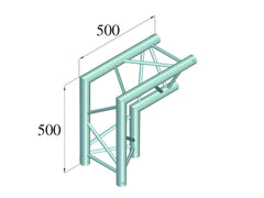 Alutruss Trilock 6082Ac-25 Coin 2 voies 90 ? \/