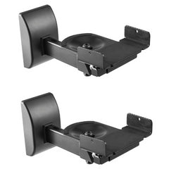 2x AV:Link Universal Side Clamp Lautsprecher-Wandhalterung für HiFi- oder Regallautsprecher