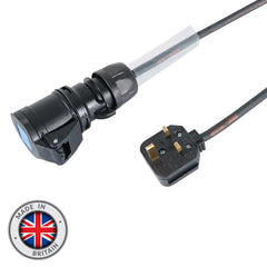 LEDJ 1m 1.5mm 13A UK Plug - 16A Female Cable