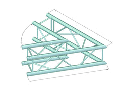 Alutruss Decolock Dq4-Spac20 2-Way Corner 60?Bk