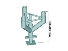 Piédestal de nivellement Alutruss Trilock Tnf-300