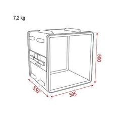 Boîtier DAP DoubleDoor 10U ABS