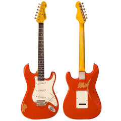 Vintage V6 Icon - Distressed Firenza Red