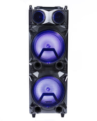 Longstar LP-FY212 2x 12" 8000W Sound System PA DJ Bluetooth Speaker (Damaged, see photos) *B-Stock