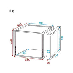 DAP DoubleDoor Case 8U