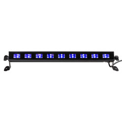 2x JB Systems LED UV-BAR 9 Ultraviolet Blacklight Bar 9 x3W UV