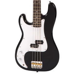 Vintage Left Hand Bass Guitar-black