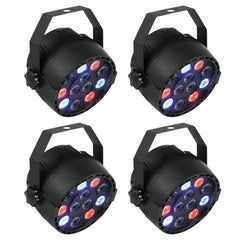 4x LED PARty Spot LED DMX Compact Spotlight