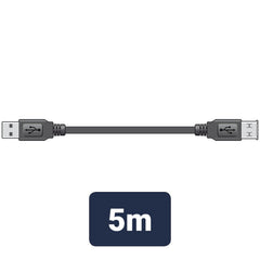 AV:Link USB 2.0 Typ-A-Stecker auf Typ-A-Buchse, Kabel 5,0 m