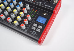 Citronic CSM-8 Table de mixage compacte Bluetooth Table de mixage Retard USB Studio Enregistrement Karaoké