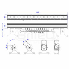 Briteq BTI-BEAMBAR18 Outdoor 1m LED Pixel Mapping Bar IP65