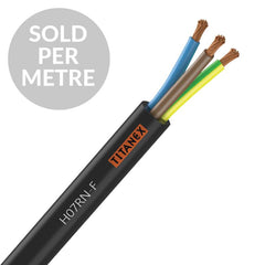 Titanex H07-RNF 2.5mm 3 Core Rubber Cable - Cut Length