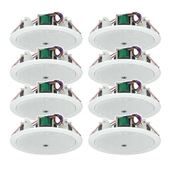 8x Monacor EDL-612 100V Celing Speaker 12W PA System Background Music Restaurant Bar