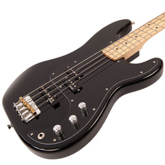 Vintage Bass Pj Guitar - Gloss Black