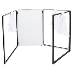 Thor Foldable DJ Screen White Facade DJ Lycra Booth Foldable