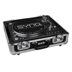 2x Synq XTRM-1 Turntable Direct Drive Professional DJ Vinyl Deck inc Cases