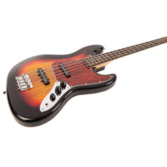 Vintage V49 Coaster Bass Guitar Pack - 3 Tone Sunburst