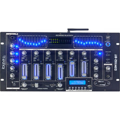 Ibiza Sound Table de mixage DJ en rack Bluetooth USB 12 entrées 19" Club