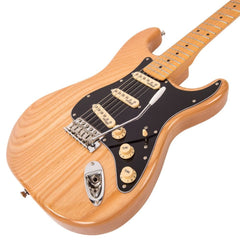 Vintage Electric Guitar - Maple Fb - Natural Ash