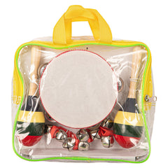 Pp Tambourine & Maracas Set With Carry Bag