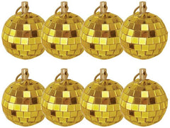 8x FXLAB Gold Mirror Balls 5cm