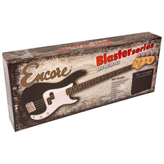 Encore E40 Blaster Bass Guitar Pack - Gloss Black