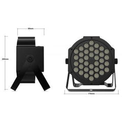 Audibax Montana 36 LED Slim Par Can Uplighter DJ RGB Spotlight