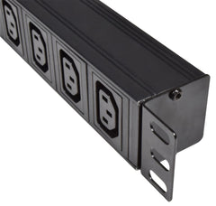 Unité de distribution d'alimentation 1U Rackmount 2 UK + 8 IEC + câble de 1,8 m