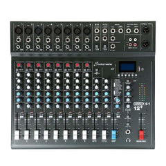 Studiomaster Club XS 12 + Table de mixage compacte Bluetooth USB Console de mixage Studio Karaoké