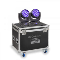 2x Centolight Thesis 1915Z-SET 19x15W LED Flightcase