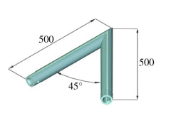 Alutruss Decolock Dq1-Sc19 2-Wege-Ecke 45? Bk