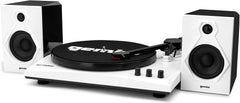 Gemini TT-900BW Stereo Turntable System With Speakers White *B STOCK*