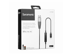 Saramonic LC-XLR XLR Femaie Connector to Apple Certified Lightning Audio Interface