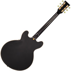 Vintage Semi-acoustic Guitar - Gold Hardware - Gloss Black