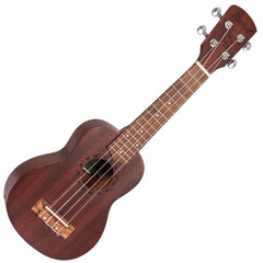 Laka Sapele Series Soprano Ukulele & Bag - Chocolate