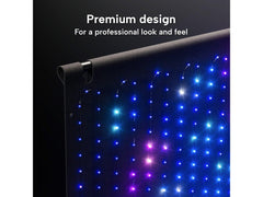 Twinkly Lightwall Mobile LED Curtain with App Control and Aluminum Stand (2.6 x 2.7 m)