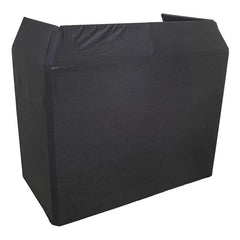 Thor Foldable DJ Booth Stand with White and Black Lycra Scrim Covers + Overhead Kit