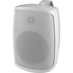 Monacor WALL-04T Pair 100V White Speaker Sound System Weatherproof IP65