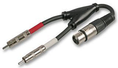 Pulse 3-poliger XLR-Stecker auf 2x Phono (RCA)-Stecker