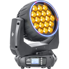 AFX Light WASH-1940-RGB Wash Zoom Moving Head With Ring Effect 19X 40W RGBW LED inc Flightcase