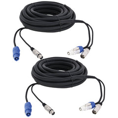 2x Rallonge combo AFX COMBO-XLR-POWERCON10 pour lyre et projecteur - 10m