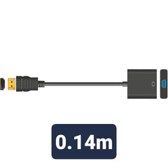 AV:LINK-Adapterkabel, HDMI-Stecker auf VGA-Buchse