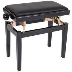 Kinsman Adjustable Piano Bench - Polished Gloss Black