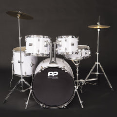 Pp 5pc Fusion Drum Kit- White