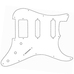 Gt Scratchplate For H/bucker- White