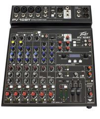 Peavey Mixer PV10 BT 10 Channel Compact Mixer with Bluetooth