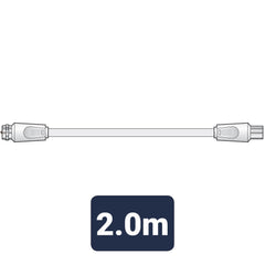 AV:Link fiche coaxiale de type F vers câble de fiche coaxiale 2,0 m